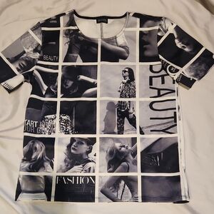 Love Culture | Limited Edition Black and White Photo-Grid Tee Sz S
